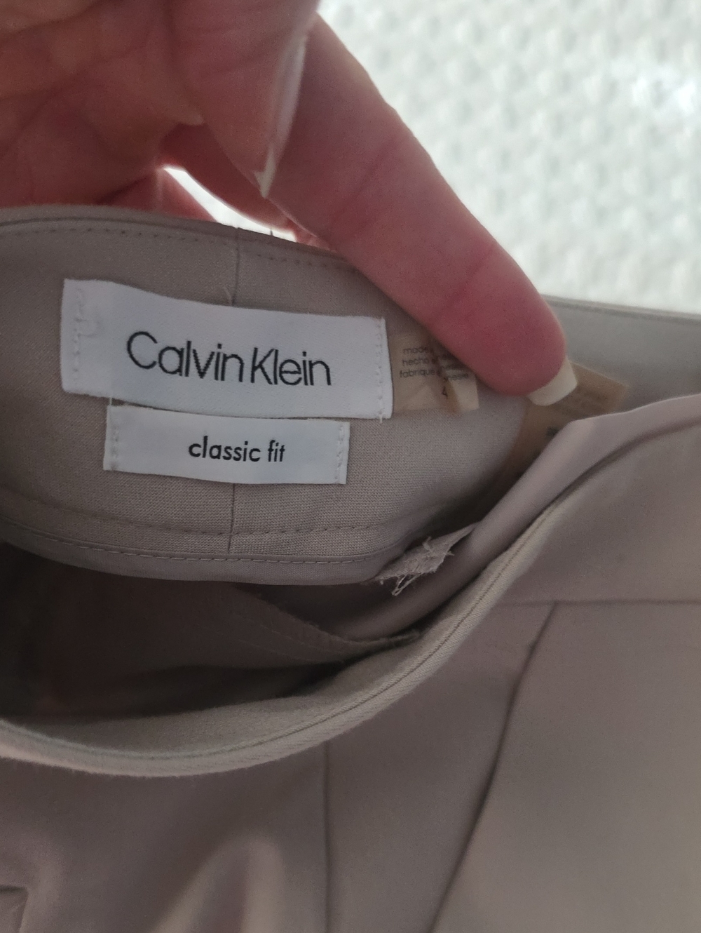 Calvin Klein Women's Beige Tailored Suit Blazer Size 8 Pants Size 4 - Picture 4 of 4